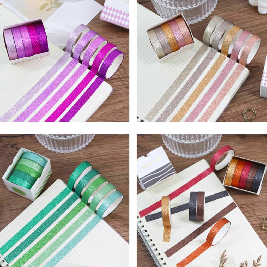 18 Box Crafting Tape Glittering Washis Tape Artists Tape Decorative Masking Tape