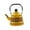 Yellow, variant on Fiocias 2.5L Tea Coffee Pot Decorative Chinese Retro Enamel Boil Kettle Bell Antique for Red