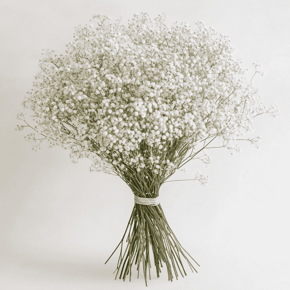 60 Stems of Baby's Breath Gypsophilia- Beautiful Fresh Cut Flowers- Express Delivery