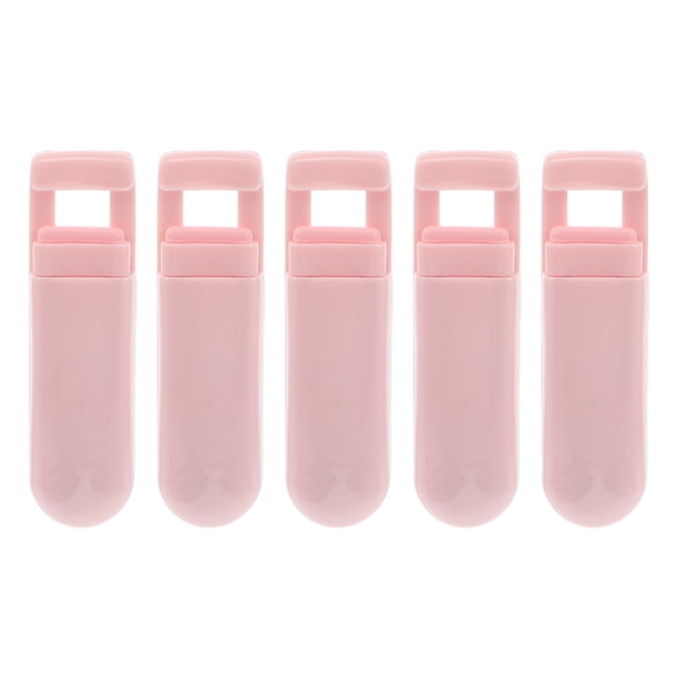 Rizador de pestañas portátil de gran angular, 5 unidades, compacto, parcial, minirizador de pestañas para mujer, herramienta de rizado de pestañas de larga duración para uso doméstico y de viaje.