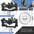 thumbnail image 3 of BUCKLOS MTB Bike Disc Brake kit, Mechanical Disc Brakes Aluminum Alloy Caliper for Mountain Bike with 160mm Stainless Steel Rotor/Floating Rotors, 3 of 7