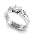 thumbnail image 2 of 0.50 Ct EF/VVS1 Round Moissanite Promise Rings 925 Sterling Silver Solitaire Women Ring, 2 of 7