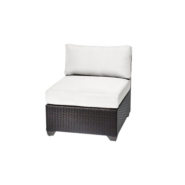 TKC Barbados Armless Patio Chair in White