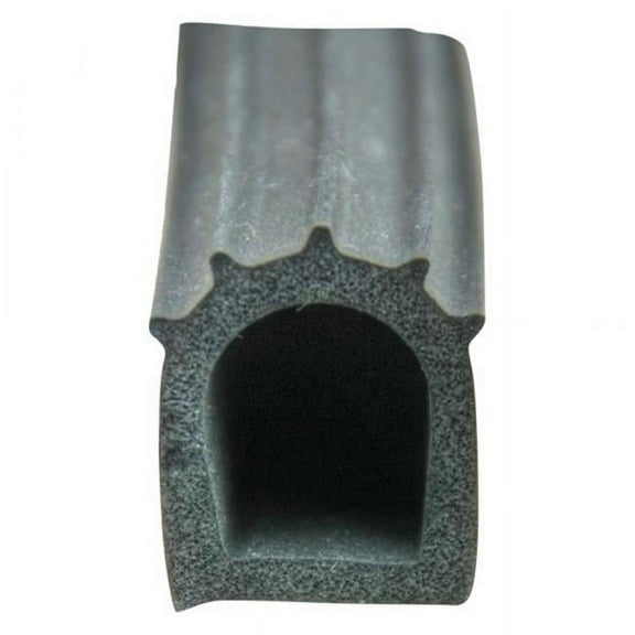 Trailer Weatherstripping D-Seal Rubber Door with PAS Tape, Black