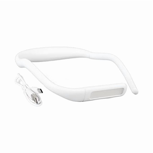 wonima02 Neck Reading Light, Color Brightness Adjustable Flexible Led Book Light Reading Lights for Books Camping (White)