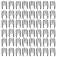 thumbnail image 3 of SHISUYAN 100pcs Leather Rope Clips Metal Fastener Cylindrical Opening Crimps for Tassel, 3 of 8