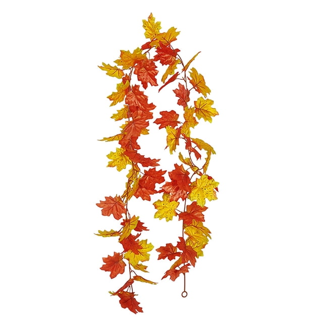 Guirnalda de arce artificial, puerta de entrada para el hogar, simulación de pared, hojas, decoración de vid, adorno navideño, tipo 8 Inevent HA001259-08