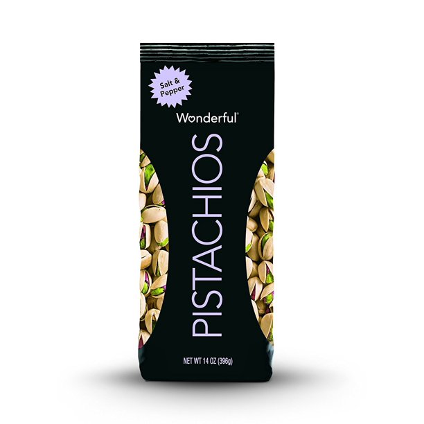 Wonderful Pistachios, Salt and Pepper Flavor, 14 Ounce Bag