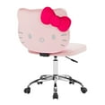 thumbnail image 4 of Impressions Vanity Hello Kitty Kawaii Swivel Vanity Armless Chair with Wheels Rolling (Pink), 4 of 6