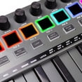 thumbnail image 4 of RockJam, Go Controlador de teclado MIDI USB y Bluetooth de 25 teclas con 8 pads de batería retroiluminados, 8 perillas, tamaño único (RJMK25), 4 of 5