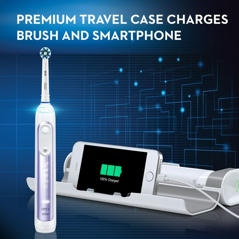 Oral-B Genius 8000 Rechargeable Electric Toothbrush, Orchid Purple