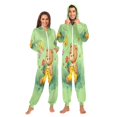 thumbnail image 3 of IAUYY Unisex Adult Onesie Pajamas Ultra-Soft Crystal-Soft Fabric, Halloween Adult Onesie Pajamas Adults,With a Zipper Plus Size Onesie Pajamas, Yellow Work Pants, 3 of 7