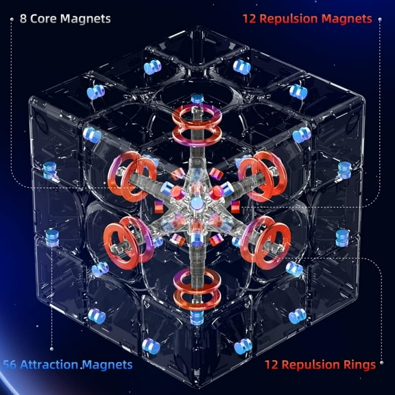 GAN13 Maglev  3x3 Magnetic Speed Cube with Levitation Racing Technology