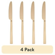 (4 pack) Better Homes & Gardens River Gold Satin Dinner Knife