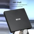 thumbnail image 4 of yeacher Ultra-Slim Z400 External DVD Drive with USB 3.0 & Type-C, High-Speed CD/DVD Burner, Plug & Play for Laptops, PCs, Mac OS, Windows, Lightweight & Portable Design, 4 of 7