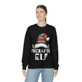 thumbnail image 6 of Therapist Elf Christmas Unisex Sweatshirt, S-2XL Holidays Xmas Elves, 6 of 9