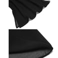 thumbnail image 6 of ASFGIMUJ Women Fashion Solid Mesh Irregular Short Sleeve Loose Cardigan Beach Holiday Tops, 6 of 8