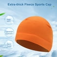 thumbnail image 2 of Capas de cráneo Malla de tela de malla Moda Servicio de larga duración Accesorios de ciclismo Acrílico Invierno Durabilidad Beanie Orange Inevent AP008607-08B, 2 of 5