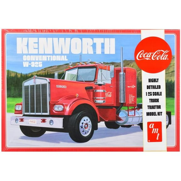 AMT 1286 Kenworth 925 Tractor Coca-Cola 1:25 Plastic Model Kit