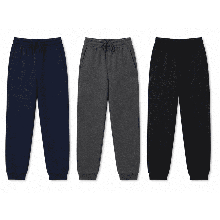 Daresay Men's Fleece Jogger Sweatpants 3-Pack photo 2