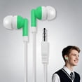 thumbnail image 5 of Wired Earbuds in-Ear Headphones, Noise Cancelling Earphones with HD Stereo Sound, Lightweight Portable Noise Isolation Corded 3.5mm Jack Ear Buds for Most Computer, Laptop, 1Pc(Green,2.7x1"), 5 of 8