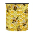 thumbnail image 2 of Bee Honeycomb Airtight Coffee Bean Canister 17oz Food Storage Containers with Lids For Gournd, Tea, Sugar, Flour, Rice, Cereal, Candy Cookie Jar, 2 of 8