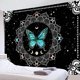 thumbnail image 1 of Liangnv Tapiz De Pared De Mariposa Tapices De Mariposas Trippy Verde Azulado Mandala Bohemio En Blanco Y Negro Colgante De Pared Tapiz Estético De Fase Lunar Vintage F, 1 of 5