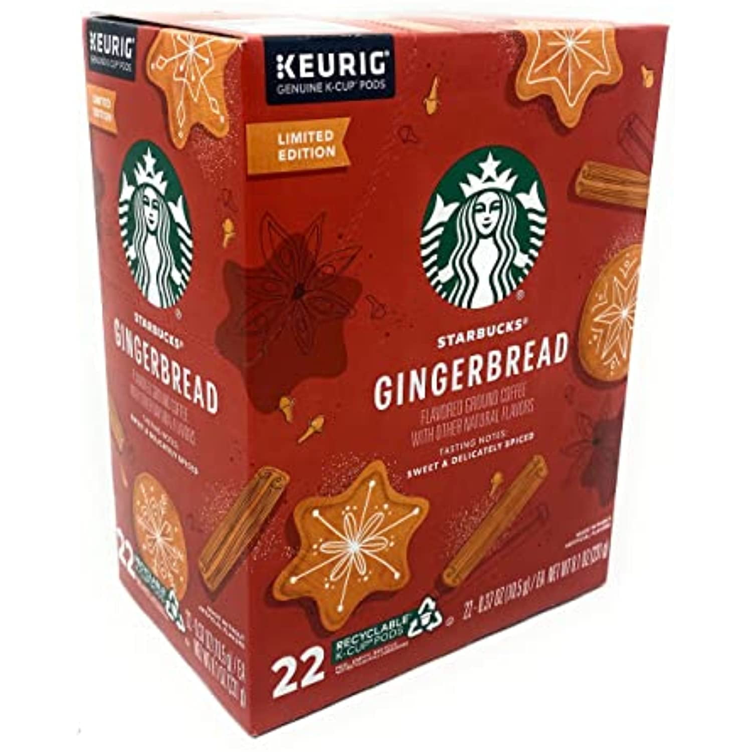 Starbucks Coffee Company Holiday Limited Edition Gingerbread Coffee K