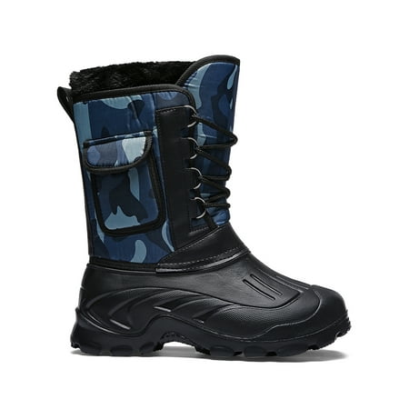 

Tanleewa Snowboots for Men Mid Calf Outdoor Winter Shoes 8 Adult Male