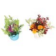 thumbnail image 4 of Plantas artificiales de acuario de silicona, exquisitas flores de acuario, plantas decorativas reutilizables para pecera para sala de estar, 2 uds., 4 of 5