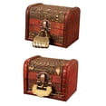 thumbnail image 4 of Grandest Birch Vintage Engraved Jewelry Storage Box Treasure Holder Organizer Case with Lock Antique Storage Container with Lock E, 4 of 5