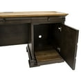 thumbnail image 5 of Executive Credenza Desk Writing Table With Solid Wood Plank Top Brown, 5 of 12