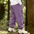 thumbnail image 4 of Kids Heavyweight Lined Snow Pants Windproof Water Resistant Soft Fabric Boys Girls Ages 2-13 Winter Outdoor Ski Travel Wear, 4 of 8