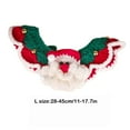 thumbnail image 3 of Fiudx Liquidación navideña Collar de gato navideño, bufanda tejida, collar decorativo, pajarita, campana, accesorios de invierno para mascotas, anillo para el cuello, 3 of 6