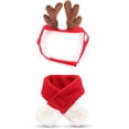 thumbnail image 2 of Disfraz para mascota: disfraz de marinero para perro pequeño y gato, sombrero de bruja de Halloween, conjunto de Papá Noel, diadema de astas navideñas con bufanda, atuendo para mascota de Año Nuevo, 2 of 5