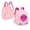 Pink, variant on Weebloom School Backpack For Kids Boys Girls Cute Print Casual School Daypack Bookbag Preschool Kindergarten Red