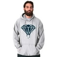 thumbnail image 5 of Diamond Dripping Fashionable Girly Hoodie Sweatshirt Women Men Brisco Brands 2X, 5 of 6