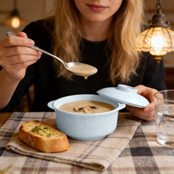 Soup Bowls with Lids, Ramen Noodle Bowls with Handles, Microwave Safe Plastic Bowls for Hot Food, Portable Storage Bowls for Dorm Office Home, Versatile Cereal Salad Bowls for Everyday Use