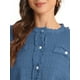 thumbnail image 5 of Conjunto Casual de 2 Piezas INSPIRE CHIC para Mujer, Chaqueta Corto de Suéter Elástico y Falda, Talla L Azul, 5 of 6