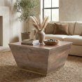 thumbnail image 5 of Simpli Home Abba 28 inch Wide Solid Mango Wood Square Coffee Table, Acacia Brown, 5 of 5