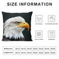 thumbnail image 5 of Orinice bald eagle Graphic Decorative Cushion Throw Pillow Cover for Home Couch Living Room Bed Sofa 24x24in, 5 of 5