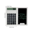 thumbnail image 2 of Nkmbld Desk Calculator with Erasable Writing Pad, 12-Digit Wide Screen Display, Pull-Out Stylus, Multifunctional Calculator for Office, Exam, Business, 2 of 8