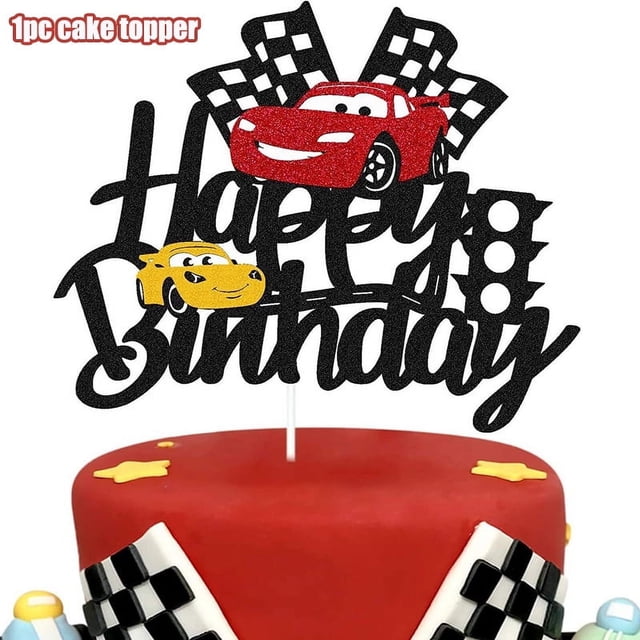 Decoración de cumpleaños de Disney Cars, decoración de dibujos animados, Rayo Mcqueen, platos de papel, servilletas, vasos, globos, suministros para eventos, Baby Shower, niños