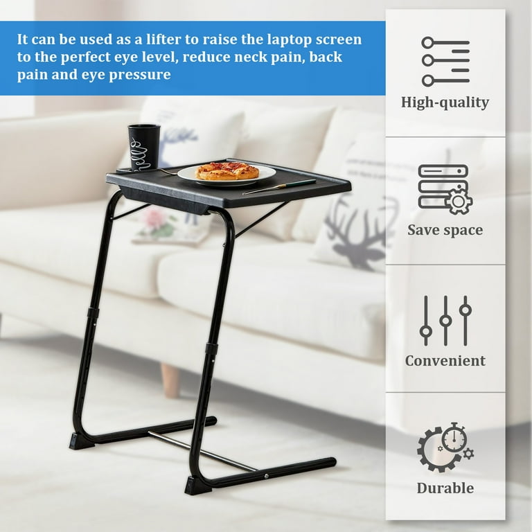Fgy tray table folding laptop office table 2024 tv tray comfy table adjustable table lightweight
