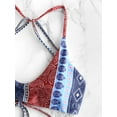 thumbnail image 6 of ZAFUL for Women's Swimwear Ethnic Flower Strappy Bikini Set Multi-A M, 6 of 6