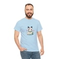 thumbnail image 5 of Kawaii Vibe Unisex Heavy Cotton Tee Cute Kitty TShirt, 5 of 12