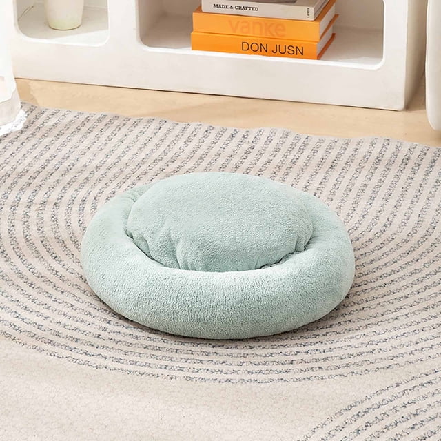 Four Season Pet Bed Pad,Soft Velvet Cushion Mat with Non-Slip Bottom,15.75x15.75x2 Inches,Multi-Color Optional,SouMaox