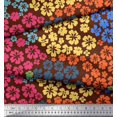 thumbnail image 3 of Soimoi polyester Crepe Fabric Artistic Flower Print Sewing Fabric Yard 52 Inch Wide, 3 of 3