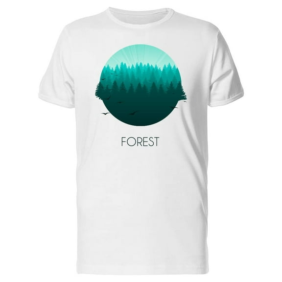Forest Logo Landscape T-Shirt Men -Image by Shutterstock, Male Medium