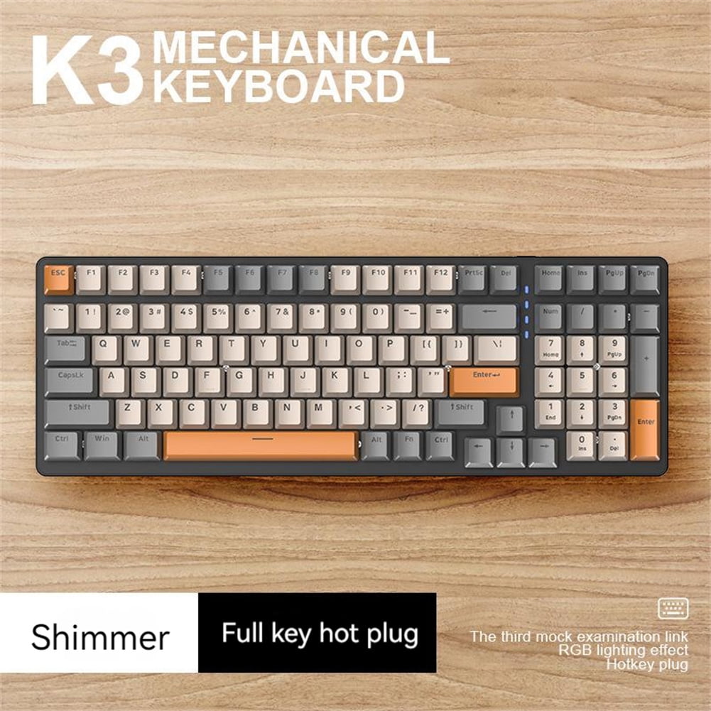 K3 Mechanical Keyboard 980 Games 100 Keys Hotplug Usb Wirecontrolled